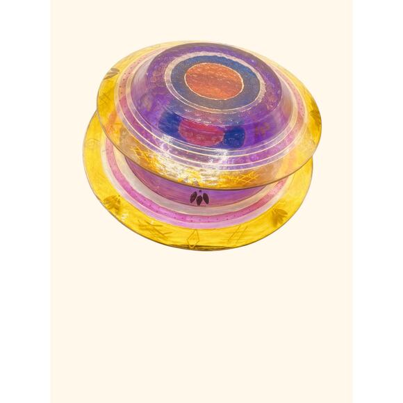 Set of 2 Hand Painted Plates 9.25” - Picture 5 of 5